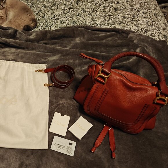 Chloe Marcie Bag in Grained Leather - Picture 2 of 13